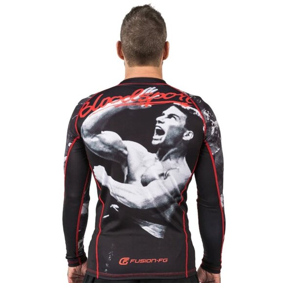 Fusion Fight Gear BJJ Rashguard Bloodsport Martial Arts Long Sleeve Men's Size M - Picture 9 of 9